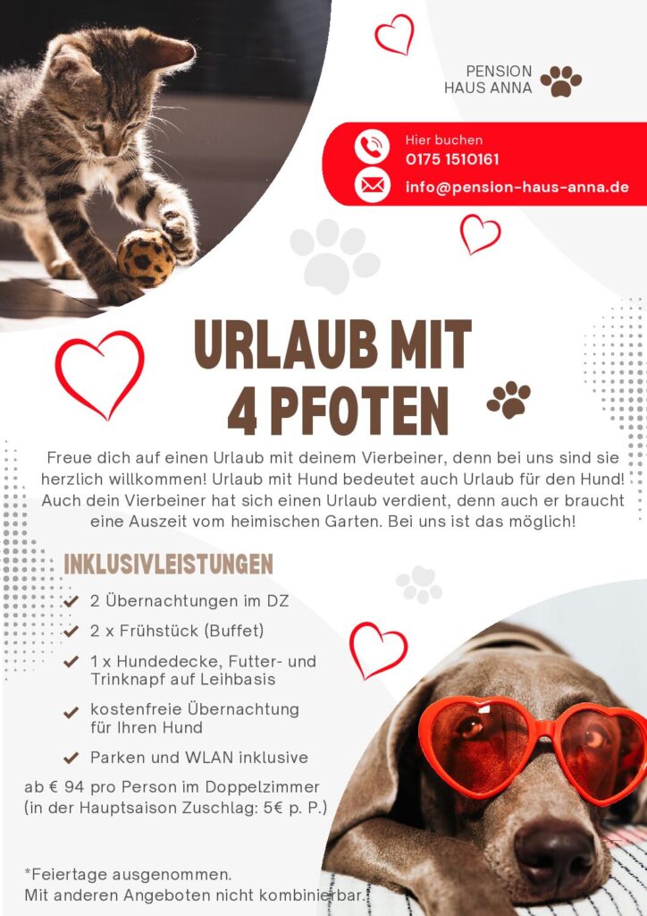 Urlaub mit 4 Pfoten - Angebot (PDF)